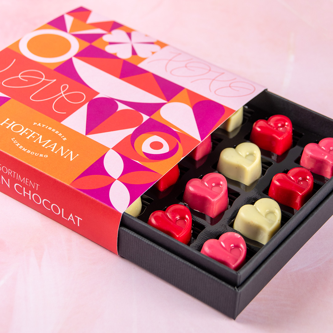 SV Assort. Coeurs en chocolat 16pcs