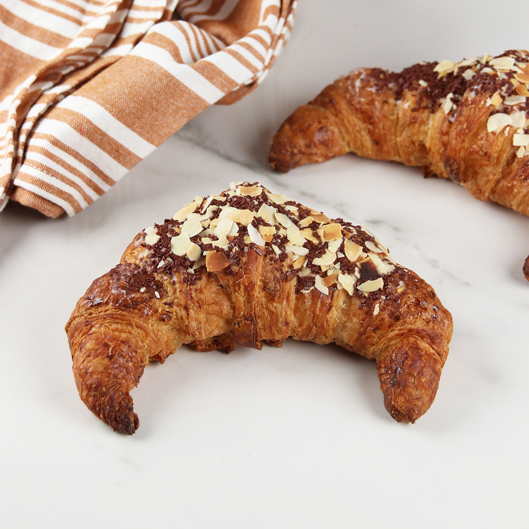 [VEGAN] Croissant Amandes Massepain choco